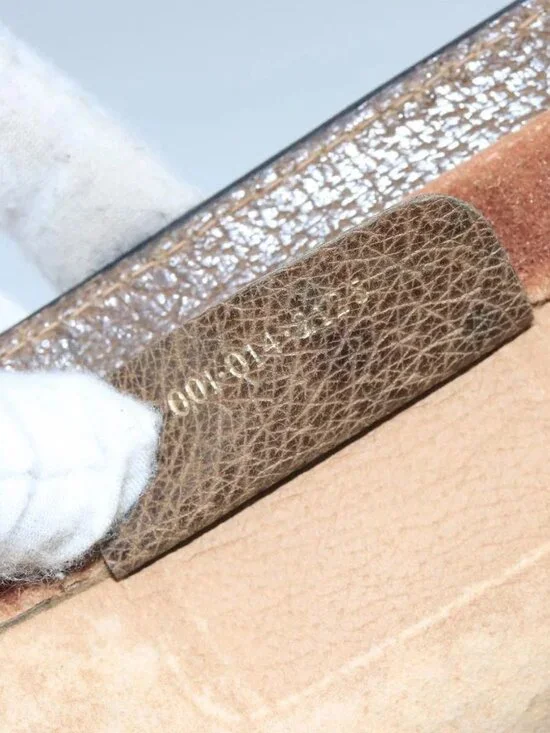 GUCCI GG Supreme Web Sherry Line Clutch Bag PVC Beige 001 014 2125 Auth bs20684 - Picture 11 of 16